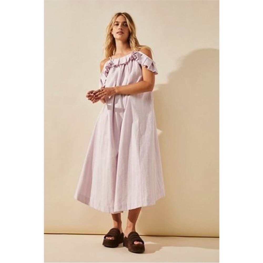 New Free People Tamara Midi Dress Lavender Light Boho Sz. S